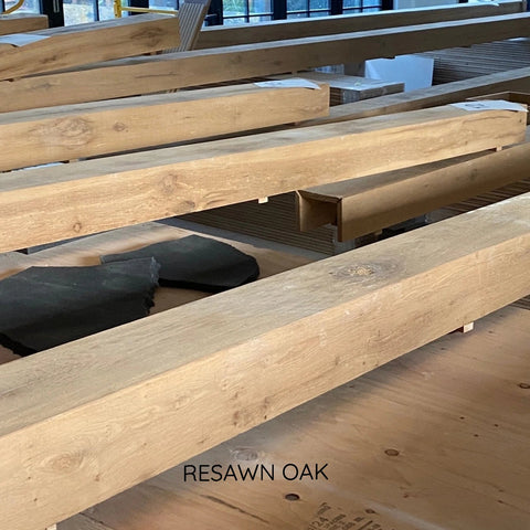 Reclaimed Resawn Oak box beams