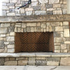 Installed Hand Hewn Mantle Installed Hand Hewn Mantle